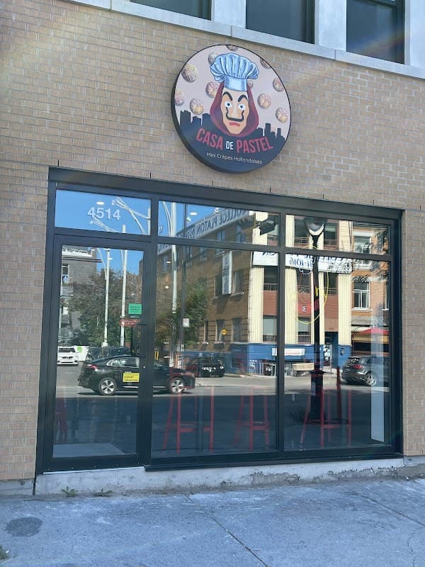 Café casa de pastel